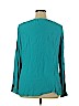 White Stag 100% Rayon Teal Long Sleeve Blouse Size XL - photo 2