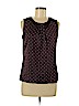 Ann Taylor 100% Cotton Burgundy Sleeveless Blouse Size M (petite) - photo 1