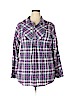 Assorted Brands 100% Cotton Purple Long Sleeve Button-Down Shirt Size 2X - photo 1