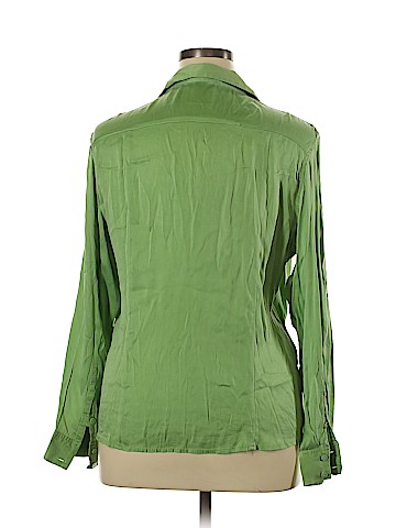 Margaret Frances Long Sleeve Silk Top (view 2)