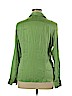 Margaret Frances Green Long Sleeve Silk Top Size 16 - photo 2