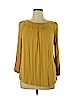 Cable & Gauge Yellow Long Sleeve Top Size XL - photo 1