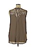 Worthington 100% Polyester Brown Sleeveless Blouse Size XL - photo 2