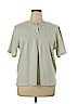 Cathy Daniels 100% Cotton Green Short Sleeve Henley Size XL - photo 1