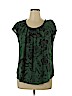 LC Lauren Conrad 100% Polyester Green Short Sleeve Blouse Size XL - photo 1