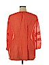 grand & greene 100% Polyester Orange 3/4 Sleeve Blouse Size 1X - photo 2