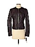 Via Spiga 100% Leather Burgundy Leather Jacket Size S - photo 1