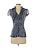 INC International Concepts 100% Nylon Blue Short Sleeve Top Size S (petite) - photo 1