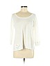 Eileen Fisher 100% Linen White 3/4 Sleeve Top Size S (petite) - photo 1