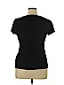 Lena 100% Cotton Black Short Sleeve Top Size 14 - 16 - photo 2
