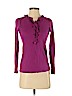 Ann Taylor LOFT 100% Cotton Purple Long Sleeve Top Size XS (petite) - photo 1