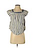 Jolt 100% Cotton Ivory Short Sleeve Blouse Size XS - photo 1
