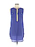 Double Zero 100% Polyester Blue Casual Dress Size S - photo 1