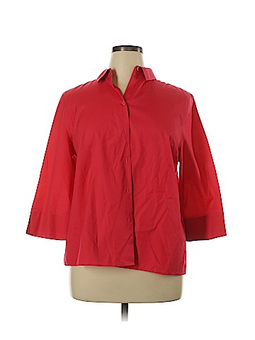 Chico's 3/4 Sleeve Button-Down Shirt (view 1)