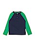 Spotted Zebra 100% Cotton Blue Long Sleeve Henley Size S (kids) - photo 1