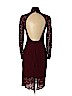 ML Monique Lhuillier Burgundy Cocktail Dress Size 4 - photo 2