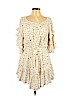 Fate 100% Rayon White Casual Dress Size L - photo 1