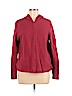 Eileen Fisher 100% Cotton Red Zip Up Hoodie Size M - photo 1