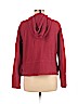 Eileen Fisher 100% Cotton Red Zip Up Hoodie Size M - photo 2