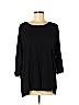 Eileen Fisher Black 3/4 Sleeve Blouse Size M - photo 1
