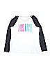 Justice White Long Sleeve T-Shirt Size 12 - photo 1