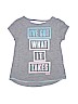 Justice Graphic Gray Active T-Shirt Size 14 - 16 - photo 1