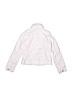 The Children's Place 100% Cotton Solid Pink Denim Jacket Size 7/8 - photo 2