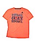 Adidas 100% Polyester Orange Active T-Shirt Size 18 - 20 - photo 1