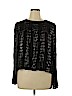 Express 100% Rayon Black Long Sleeve Blouse Size XL - photo 1