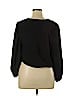 Express 100% Polyester Black Long Sleeve Blouse Size XL - photo 2