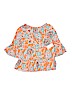 Crown & Ivy 100% Rayon Orange 3/4 Sleeve Blouse Size XL (kids) - photo 1