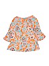 Crown & Ivy 100% Rayon Orange 3/4 Sleeve Blouse Size XL (kids) - photo 2
