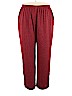 Liz Claiborne 100% Polyester Burgundy Casual Pants Size 3X - photo 1