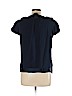 Leifsdottir 100% Silk Blue Short Sleeve Silk Top Size 10 - photo 2