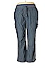 Woman Within Blue Cargo Pants Size 20 - photo 1