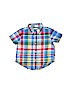 Ralph by Ralph Lauren 100% Cotton Blue Short Sleeve Button-Down Shirt 6-9 MO / 9 MO - photo 1