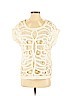 ISY & KI 100% Cotton Ivory Short Sleeve Top Size S - photo 1