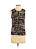 Tracy Reese Brown Sleeveless Blouse Size S - photo 1