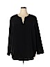 Ava & Viv 100% Polyester Black Long Sleeve Blouse Size 2X - photo 1
