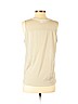 H&M 100% Polyester Tan Sleeveless Blouse Size S - photo 2