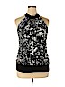 Heart Soul 100% Polyester Black Sleeveless Blouse Size XL - photo 1