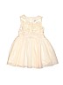 The Children's Place Solid Ivory Special Occasion Dress Size 4T - photo 1