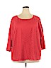 Ruby Rd. Pink 3/4 Sleeve Top Size 2X - photo 1