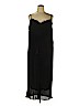 Assorted Brands 100% Polyester Black Casual Dress Size XL (petite) - photo 1