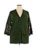 Bob Mackie Green Cardigan Size 1X - photo 1
