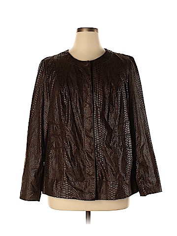 Dana Buchman Faux Leather Jacket (view 1)