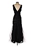 ML Monique Lhuillier 100% Nylon Black Cocktail Dress Size 2 - photo 2