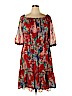 Ava & Viv 100% Polyester Red Casual Dress Size 1X - photo 1