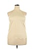 Unbranded 100% Polyester Ivory Sleeveless Blouse Size XXL - photo 1