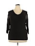 Assorted Brands 100% Polyester Black 3/4 Sleeve T-Shirt Size 2X - photo 1
